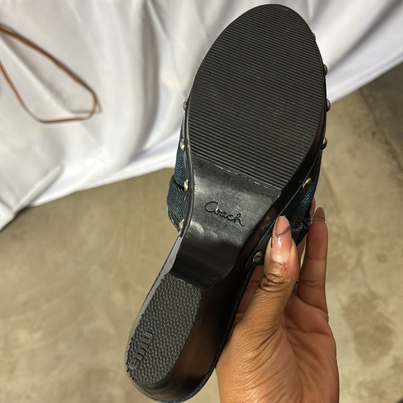 Coach Poppy denim clogs - Picture 4 of 6